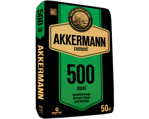 Цемент ЦЕМ II/А-Ш 42,5Н М500 Akkermann Maxi Горнозаводск, 50 кг