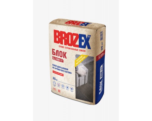 Кладочная смесь BROZEX БЛОК KSB17 лето, 25 кг