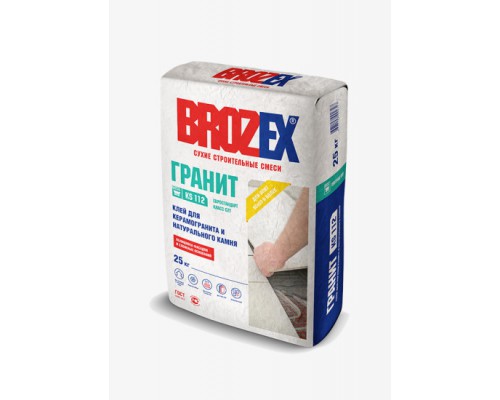 Клей для плитки BROZEX ГРАНИТ KS 112, 25 кг