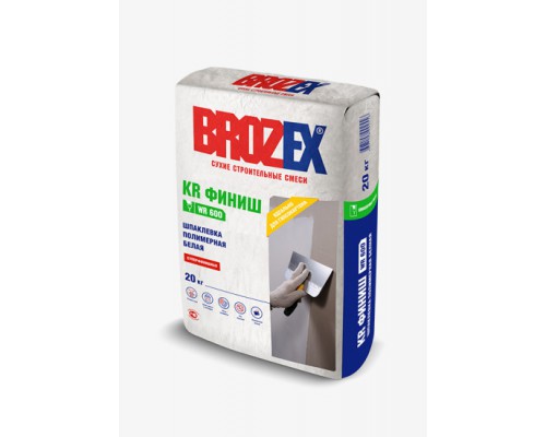 Шпатлевка полимерная BROZEX KR ФИНИШ WR600, 20 кг