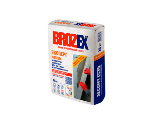 Штукатурка цементная BROZEX ЭКСПЕРТ СРМ-31, 25 кг