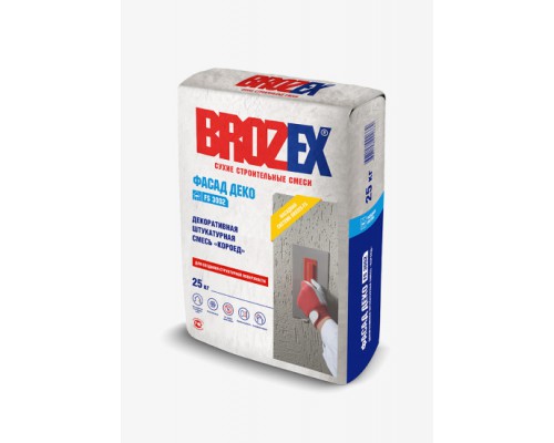 Штукатурка декоративная "КОРОЕД" BROZEX ФАСАД ДЕКО FS 3002, 25 кг