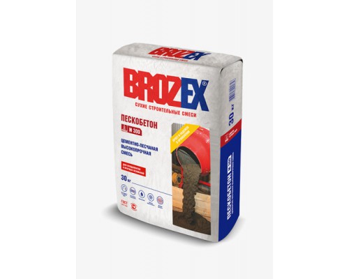Универсальная ремонтная смесь BROZEX ПЕСКОБЕТОН М 300, 30 кг
